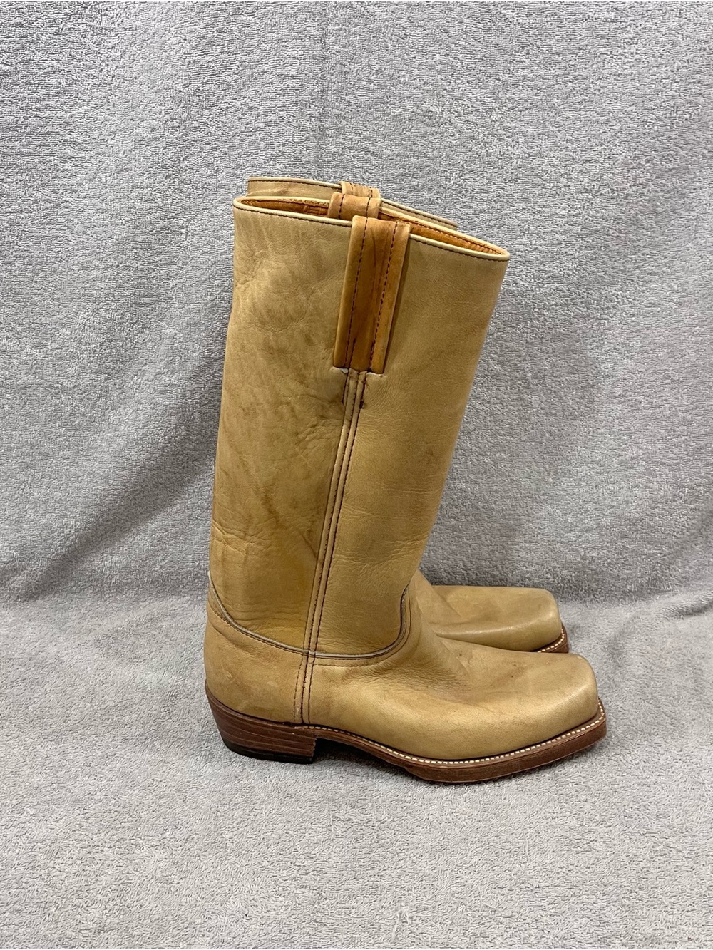 FRYE Campus Vintage Mid Calf 14L Banana Boots Made in USA Men’s Size 8.5 (D)